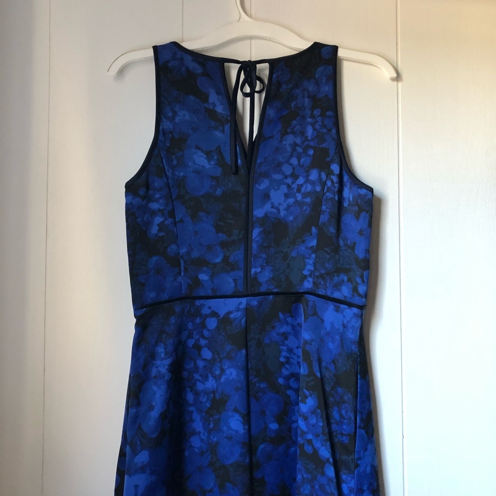 Banana Republic Black & Blue Floral Dress